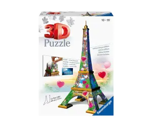 Ravensburger - 3D Пъзел 216 ел. - Айфелова кула Любовно издание