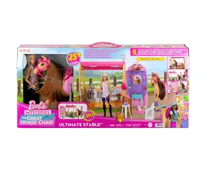 Barbie - комплект кукла с кон и конюшня