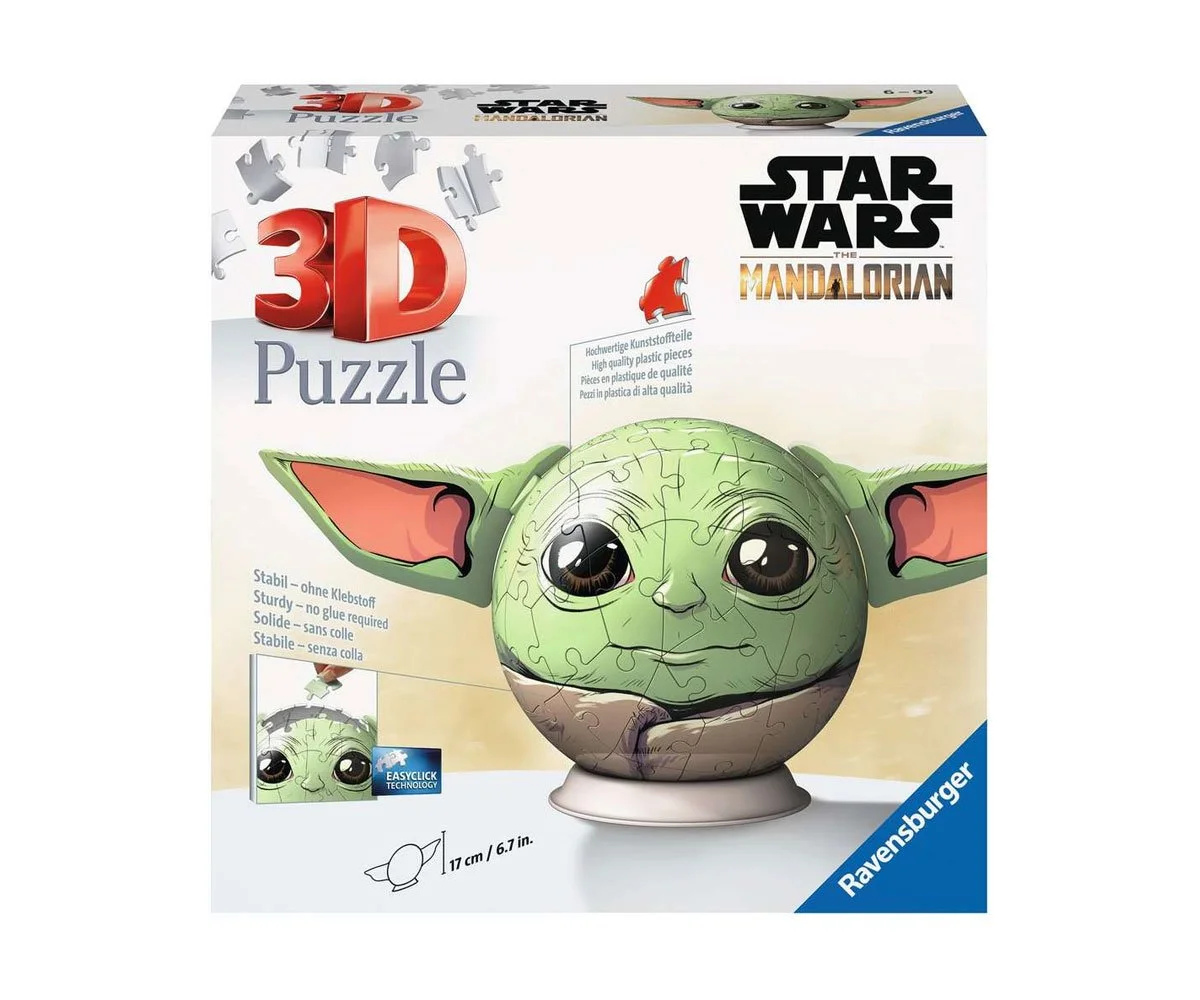 Ravensburger - 3D Пъзел 72 ел. - Междузвездни войни Грогу