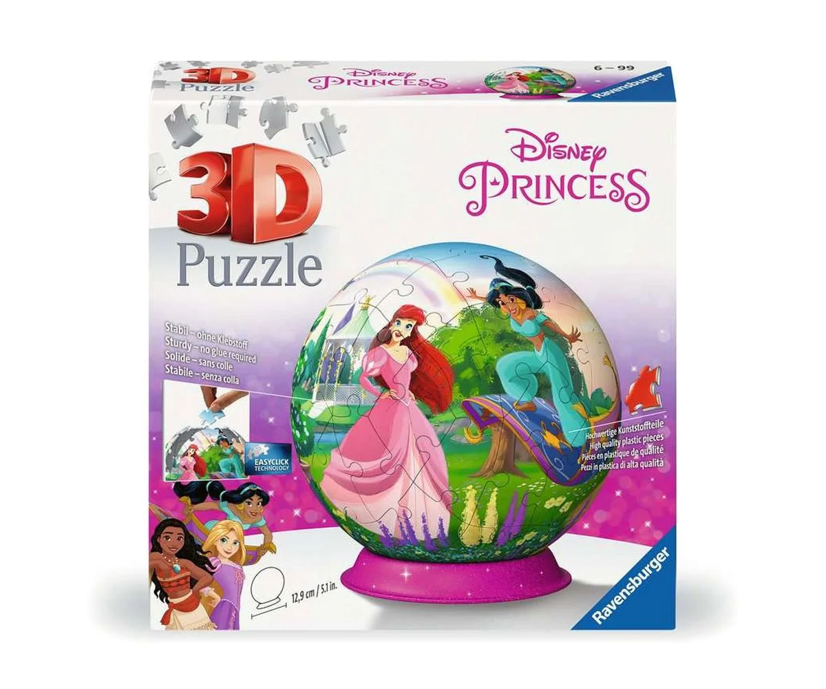 Ravensburger - 3D Пъзел Топка 72 ел. - Дисни принцеси