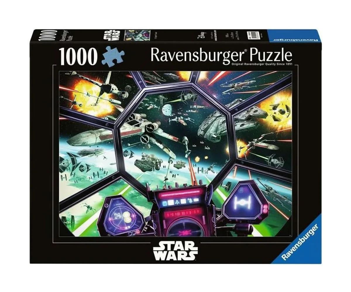 Ravensburger - Пъзел 1000 ел. - Междузвездни войни: Изтребител Кокпит
