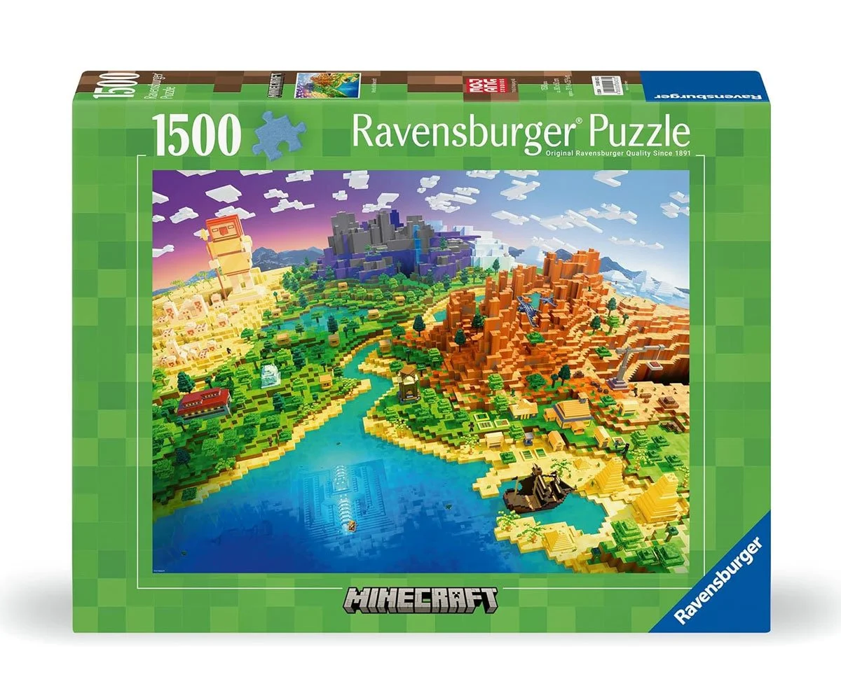 Ravensburger - Пъзел 1500 ел. - Светът на Майнкрафт