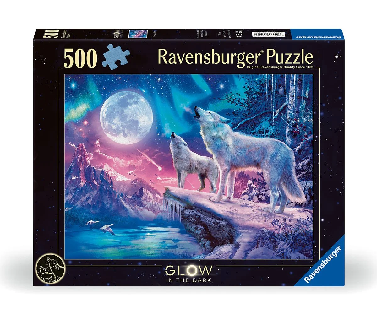Ravensburger - Пъзел 500 ел. - Вълци в Северното сияние