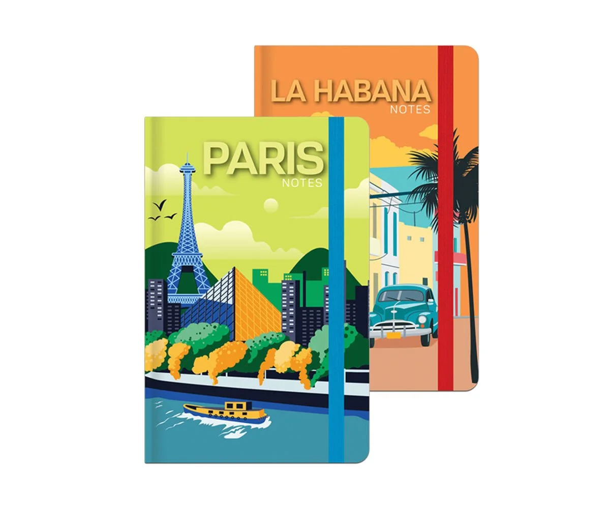 Lastva тефтер А6/96 л. тв. кор. с ластик Travel