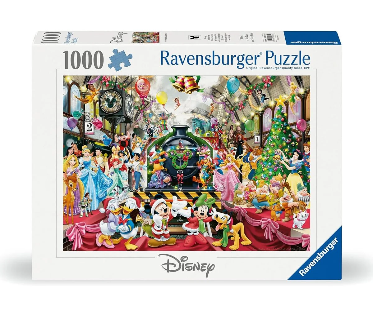 Ravensburger - Пъзел 1000 ел. - Дисни Всички заедно за Коледа