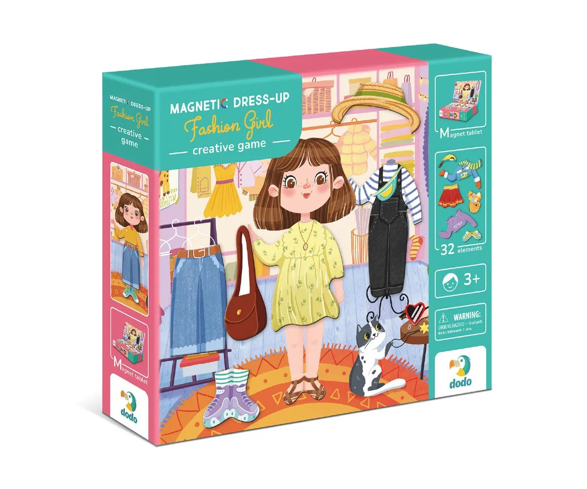 Dodo магнитна игра Fashion Girl 32 ч.