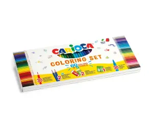 Carioca к-кт флумастери + моливи 65 части