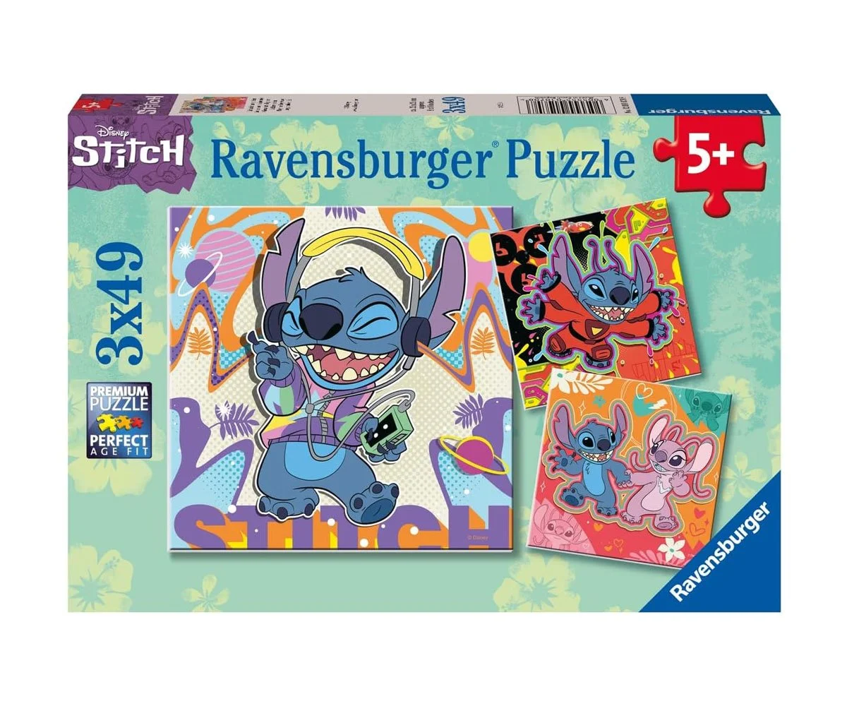 Ravensburger - Пъзел 3x49 ел. - Стич