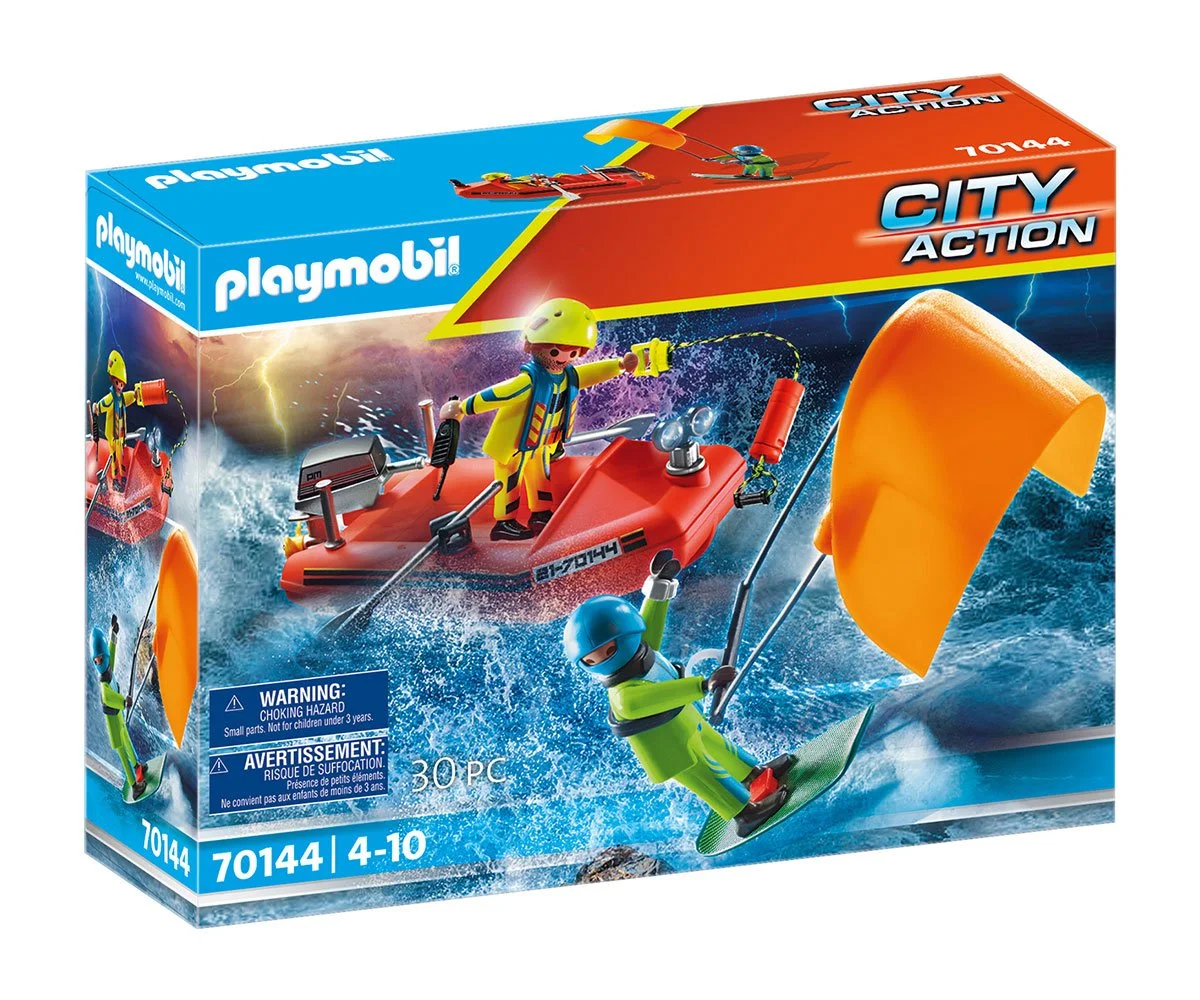 Playmobil - Спасяване на кайтсърфист с моторна лодка