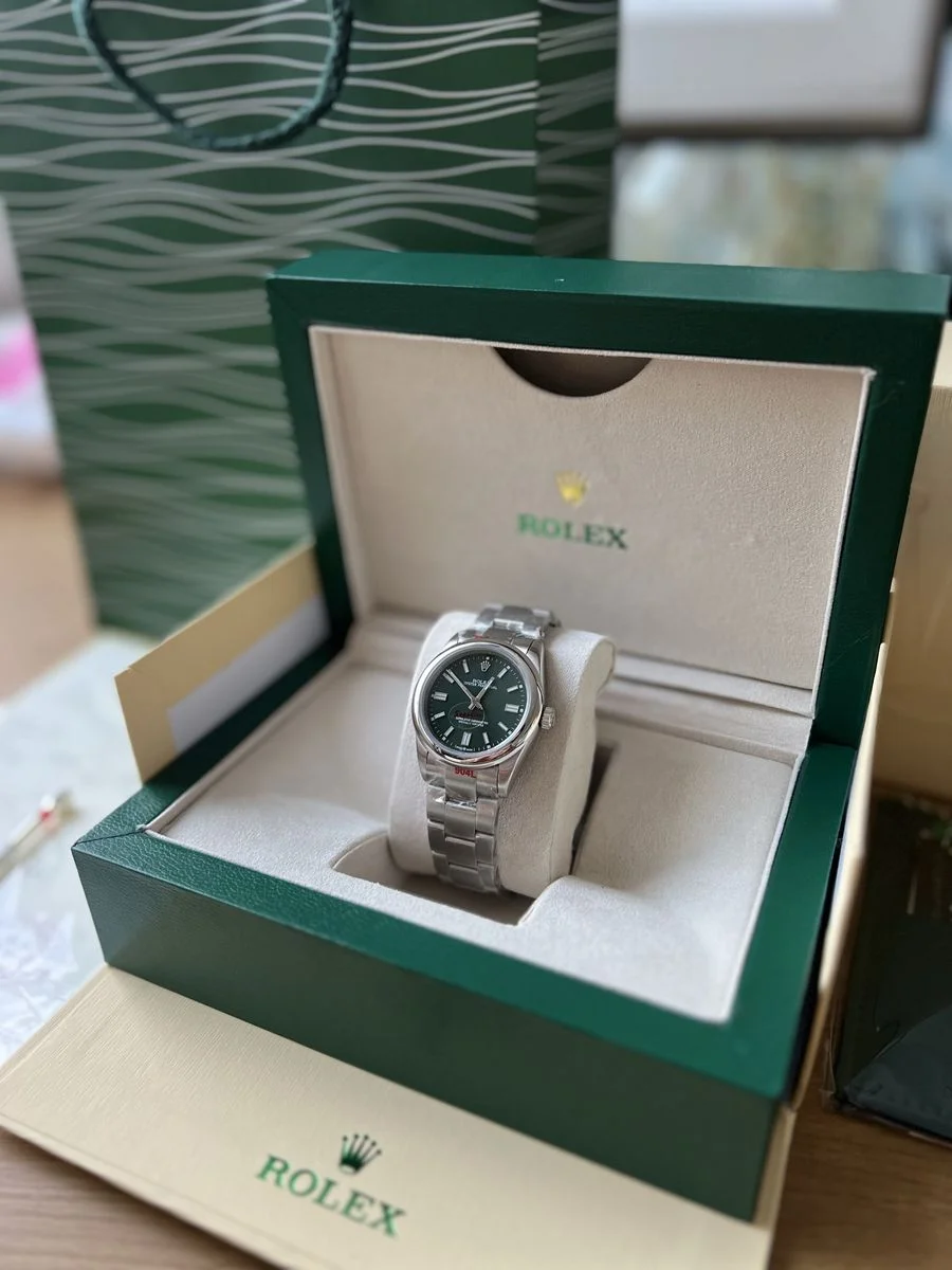 Rolex Oyster Perpetual Green 36 mm | ДАМСКИ МОДЕЛ!! — снимка 3