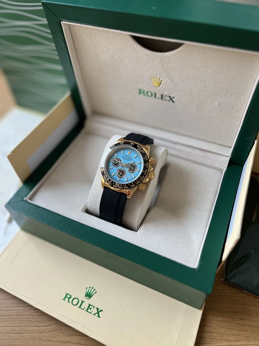 Rolex Daytona Cosmograph Gold And Blue 40 mm Rubber — снимка 3