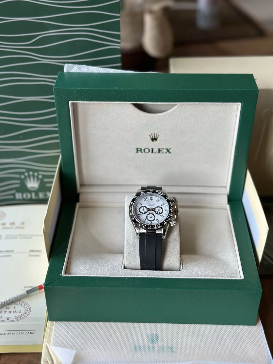 Rolex Daytona Cosmograph “Panda” Rubber Strap 40mm — снимка 2