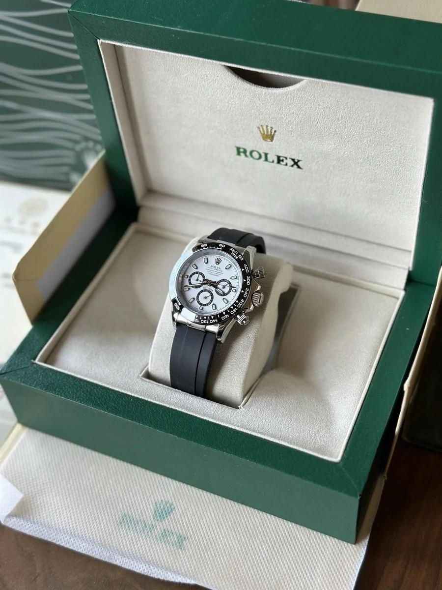 Rolex Daytona Cosmograph “Panda” Rubber Strap 40mm — снимка 3