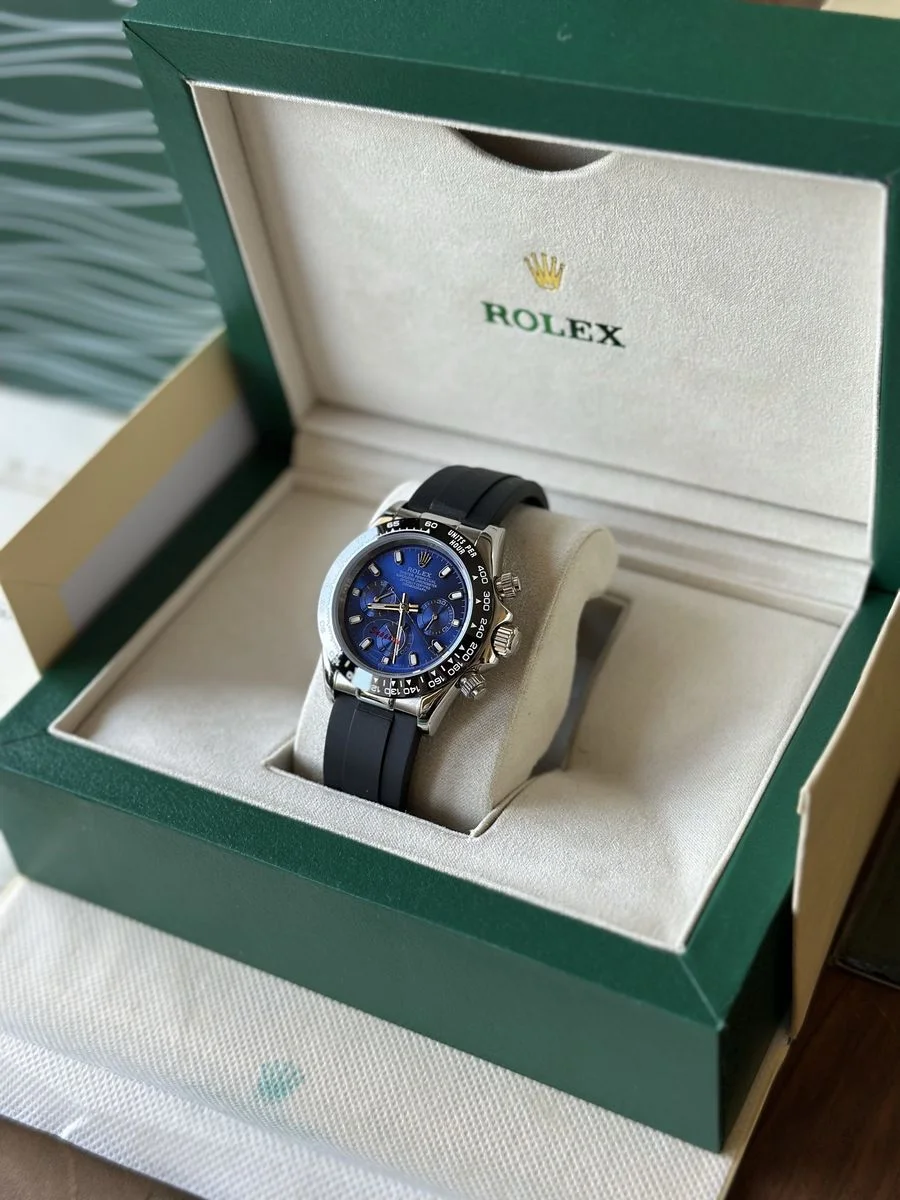 Rolex Daytona Cosmograph Blue Rubber Strap 40mm — снимка 4