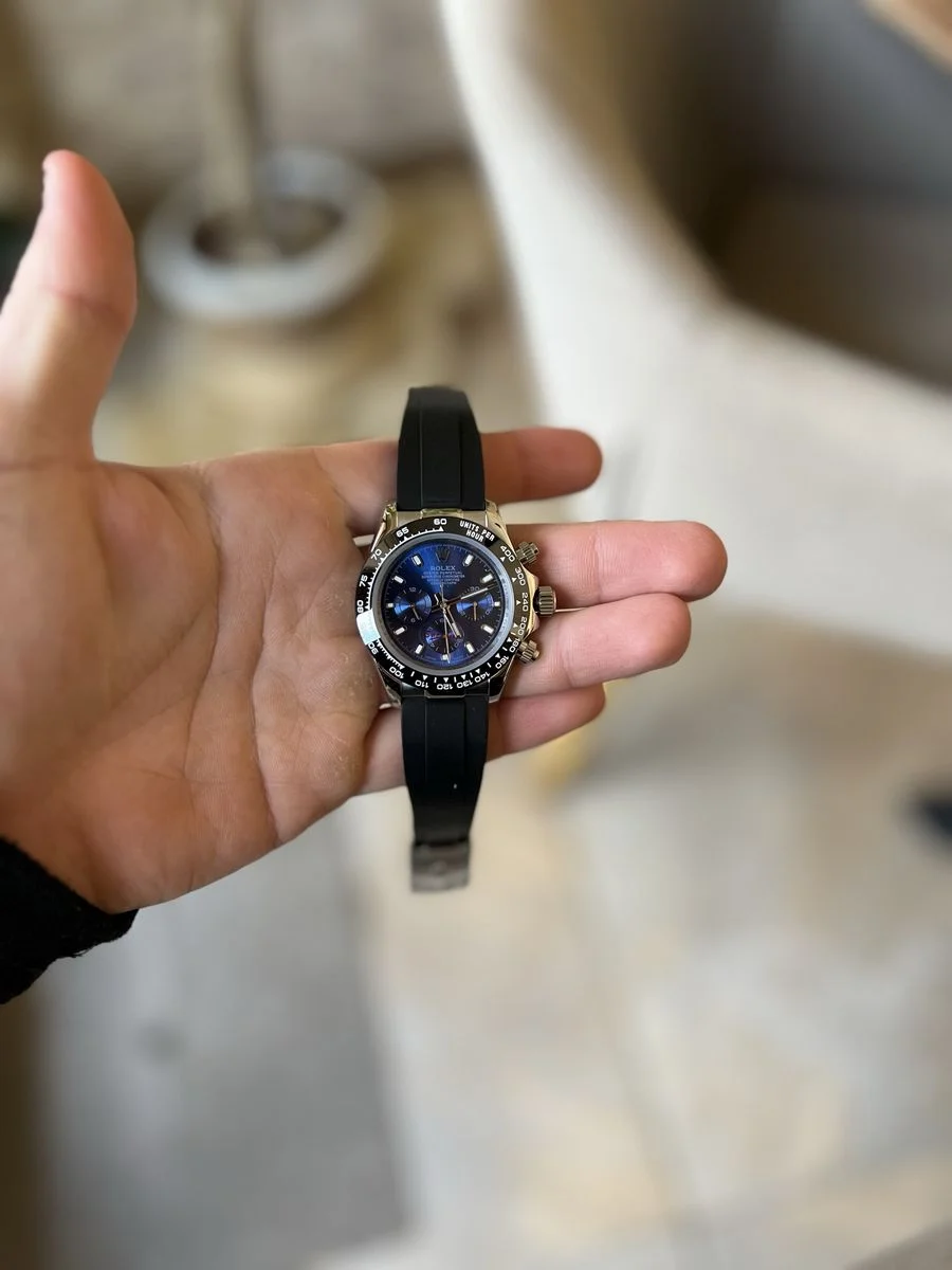 Rolex Daytona Cosmograph Blue Rubber Strap 40mm — снимка 5
