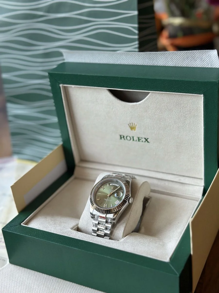 Rolex Day-Date Green 40mm — снимка 4