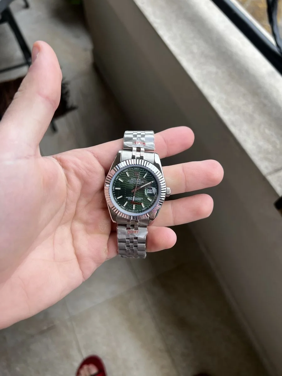 Rolex Datejust “Green Motif” 41 mm — снимка 6