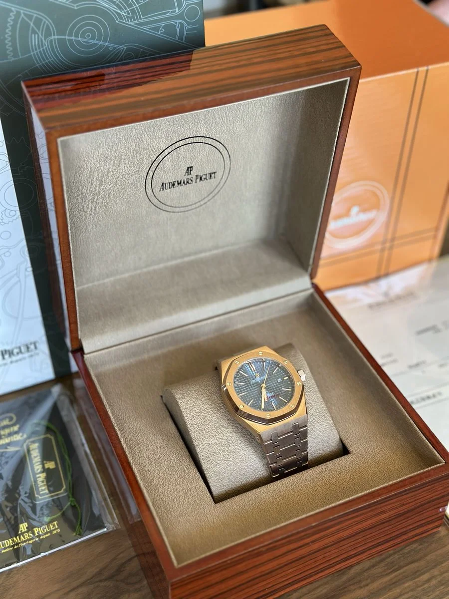 Audemars Piguet Royal Oak Rose Gold And Blue 41 mm — снимка 3