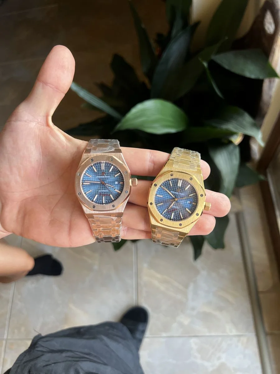 Audemars Piguet Royal Oak Rose Gold And Blue 41 mm — снимка 6