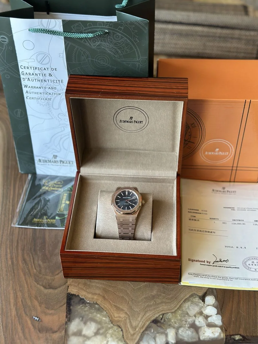 Audemars Piguet Royal Oak Rose Gold And Black 41mm — снимка 4
