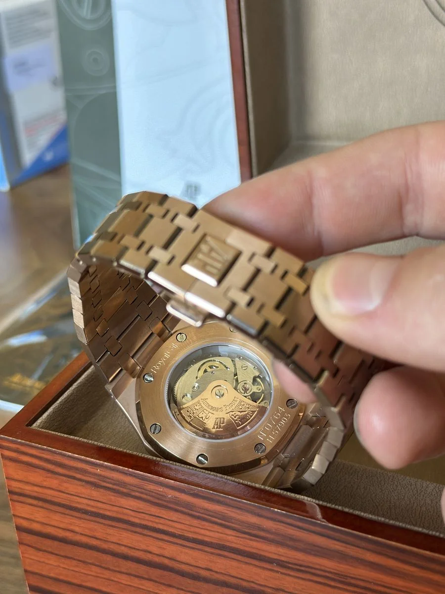 Audemars Piguet Royal Oak Rose Gold And Black 41mm — снимка 5