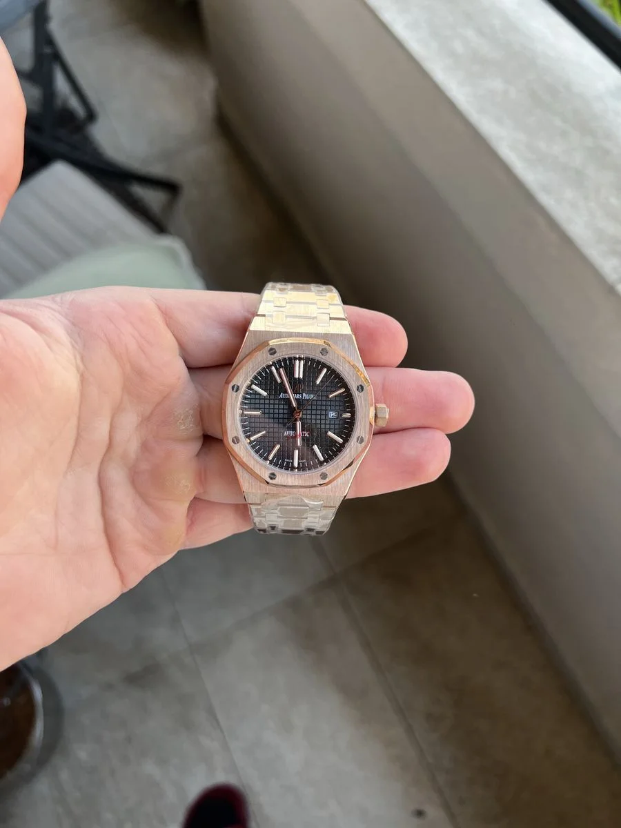 Audemars Piguet Royal Oak Rose Gold And Black 41mm — снимка 6