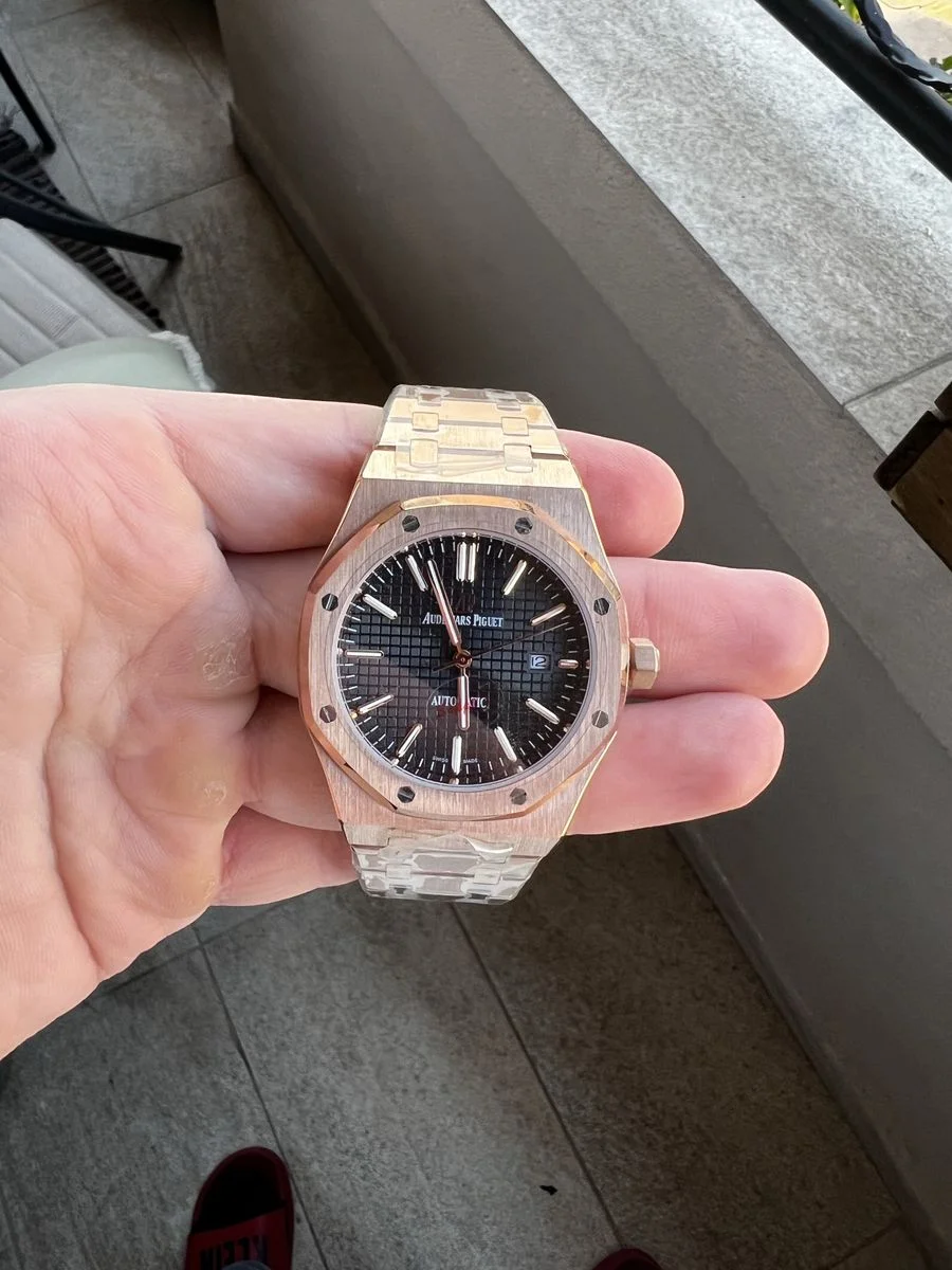 Audemars Piguet Royal Oak Rose Gold And Black 41mm — снимка 7
