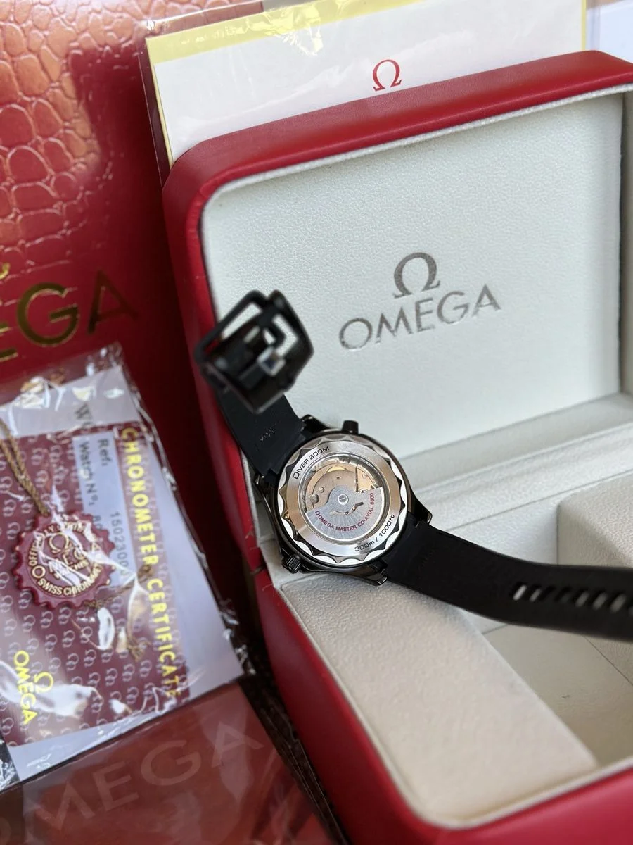 Omega Seamaster Diver 300M Black Matte Rubber Strap — снимка 6