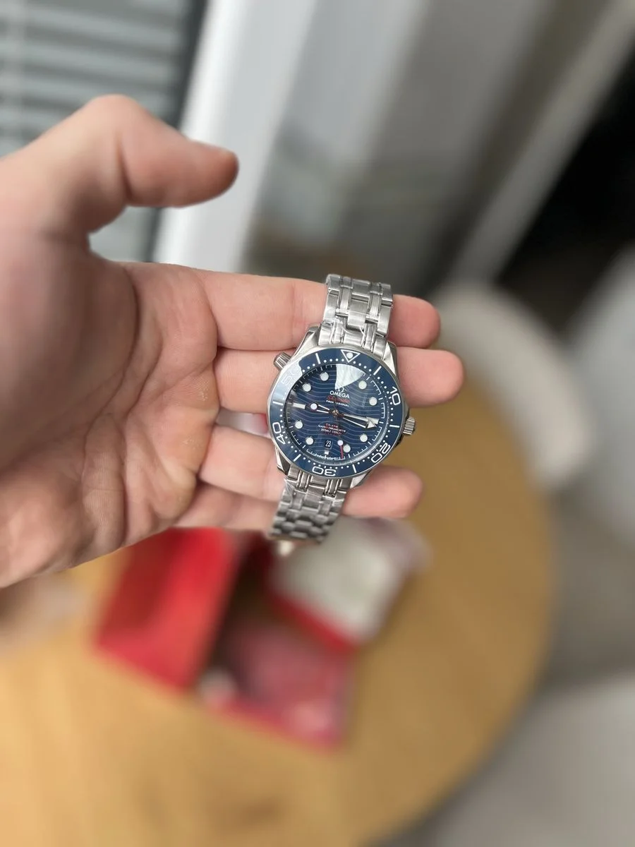 Omega Seamaster Diver 300m Blue Dial 42 mm — снимка 7