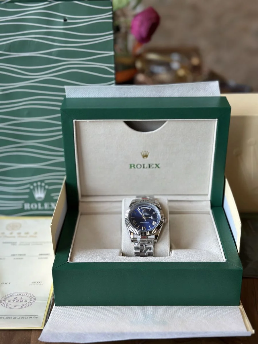 Rolex Day Date Blue 40 mm — снимка 2