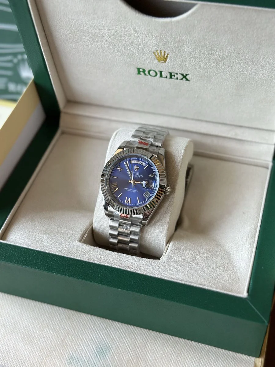 Rolex Day Date Blue 40 mm — снимка 3