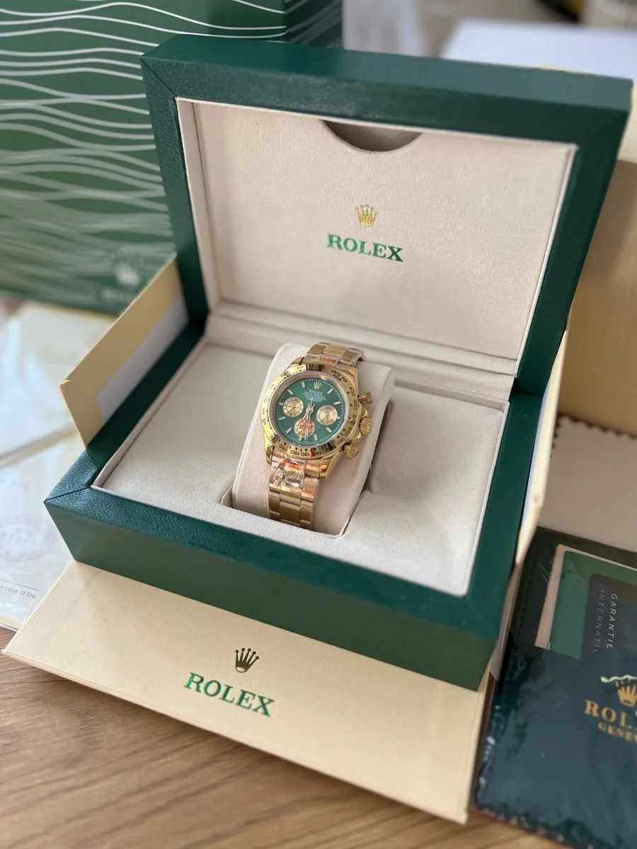 Rolex Daytona Cosmograph Gold And Green 40 mm — снимка 2