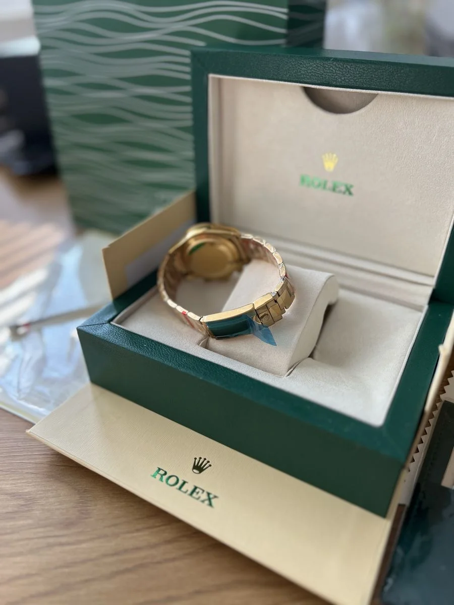 Rolex Daytona Cosmograph Gold And Green 40 mm — снимка 5