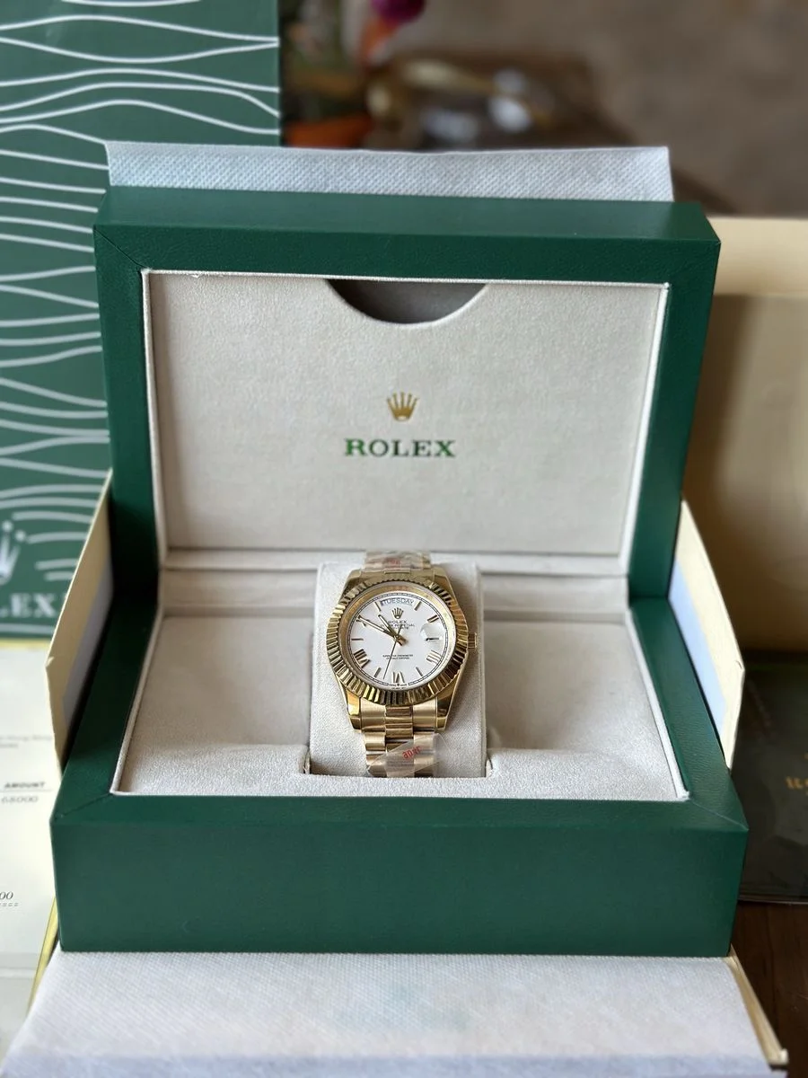 Rolex Day-Date Gold / White 40 mm — снимка 2