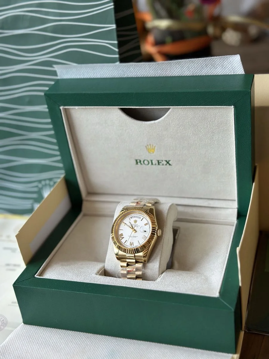 Rolex Day-Date Gold / White 40 mm — снимка 4