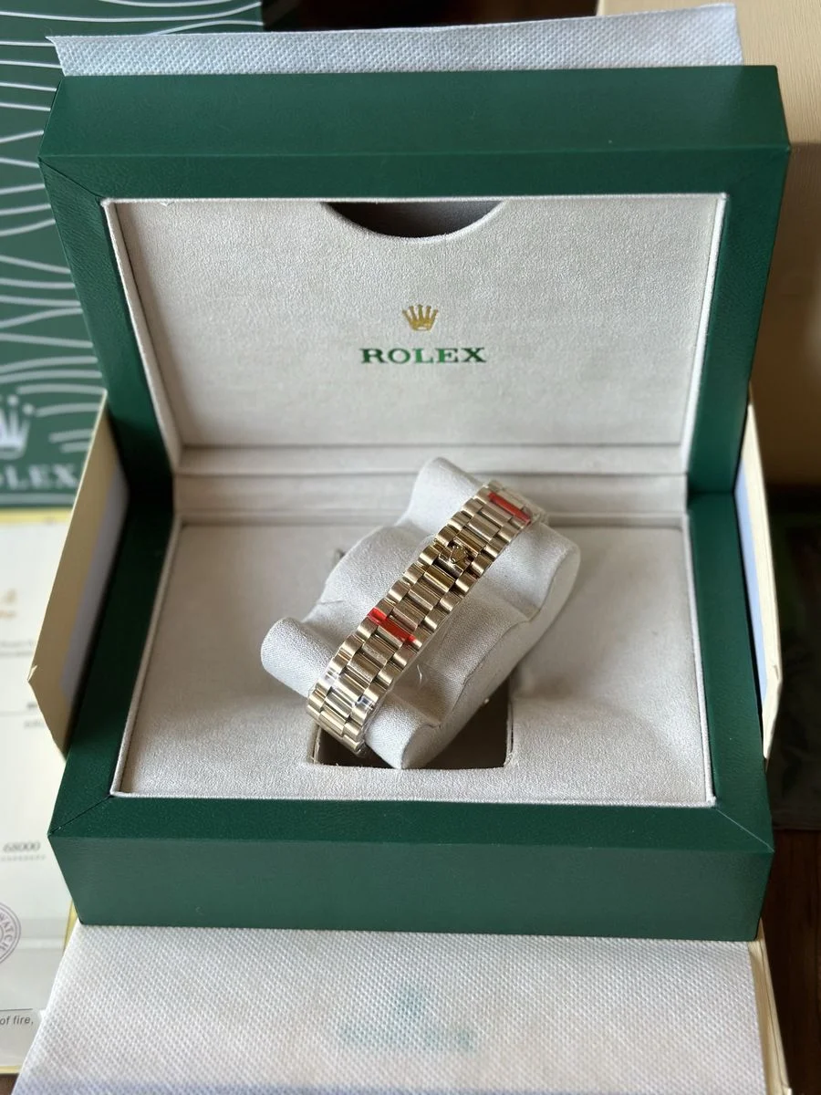 Rolex Day-Date Gold / White 40 mm — снимка 5