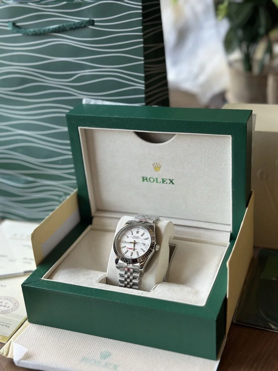 Rolex Datejust White 41 mm — снимка 3
