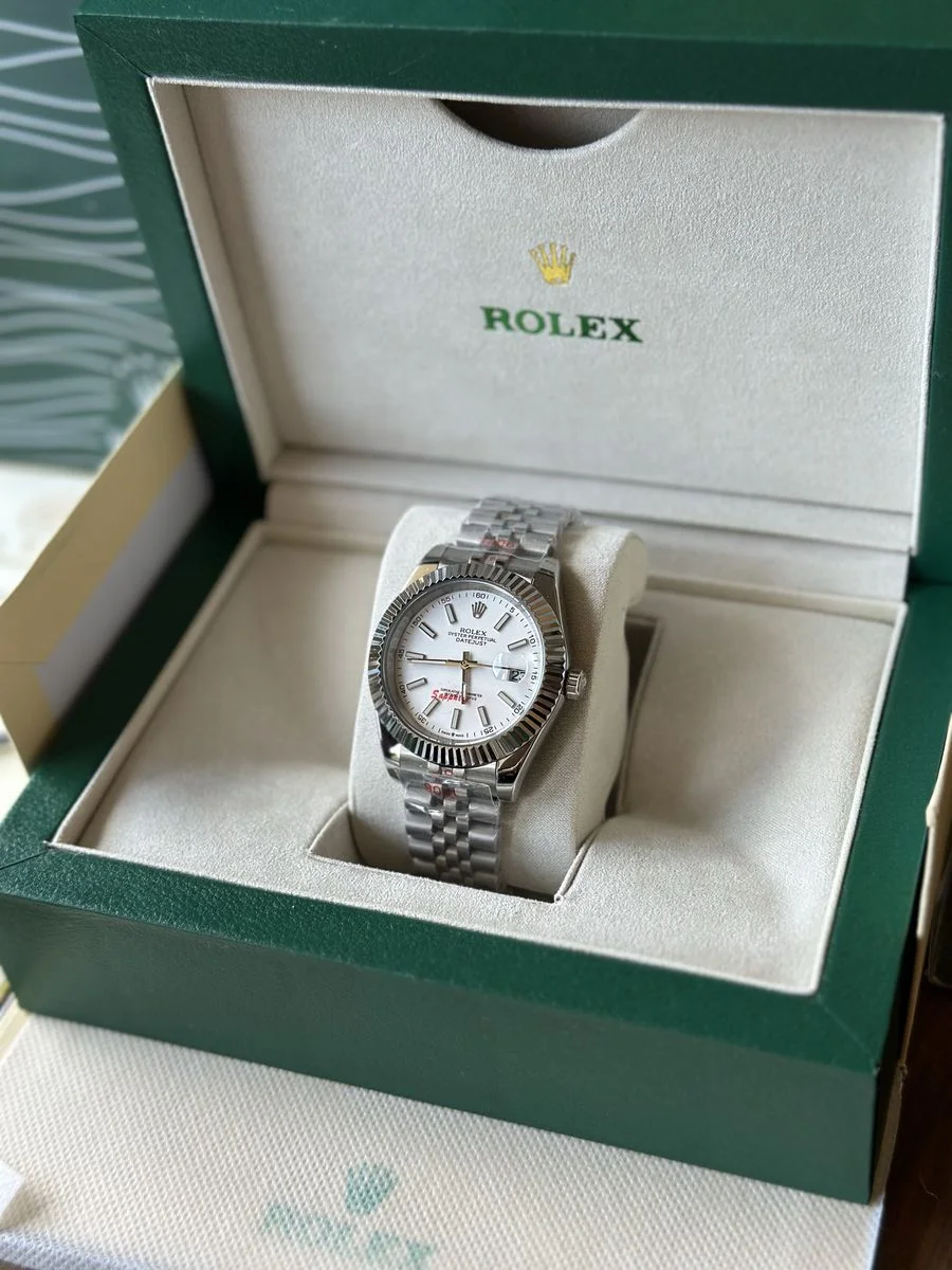 Rolex Datejust White 41 mm — снимка 4