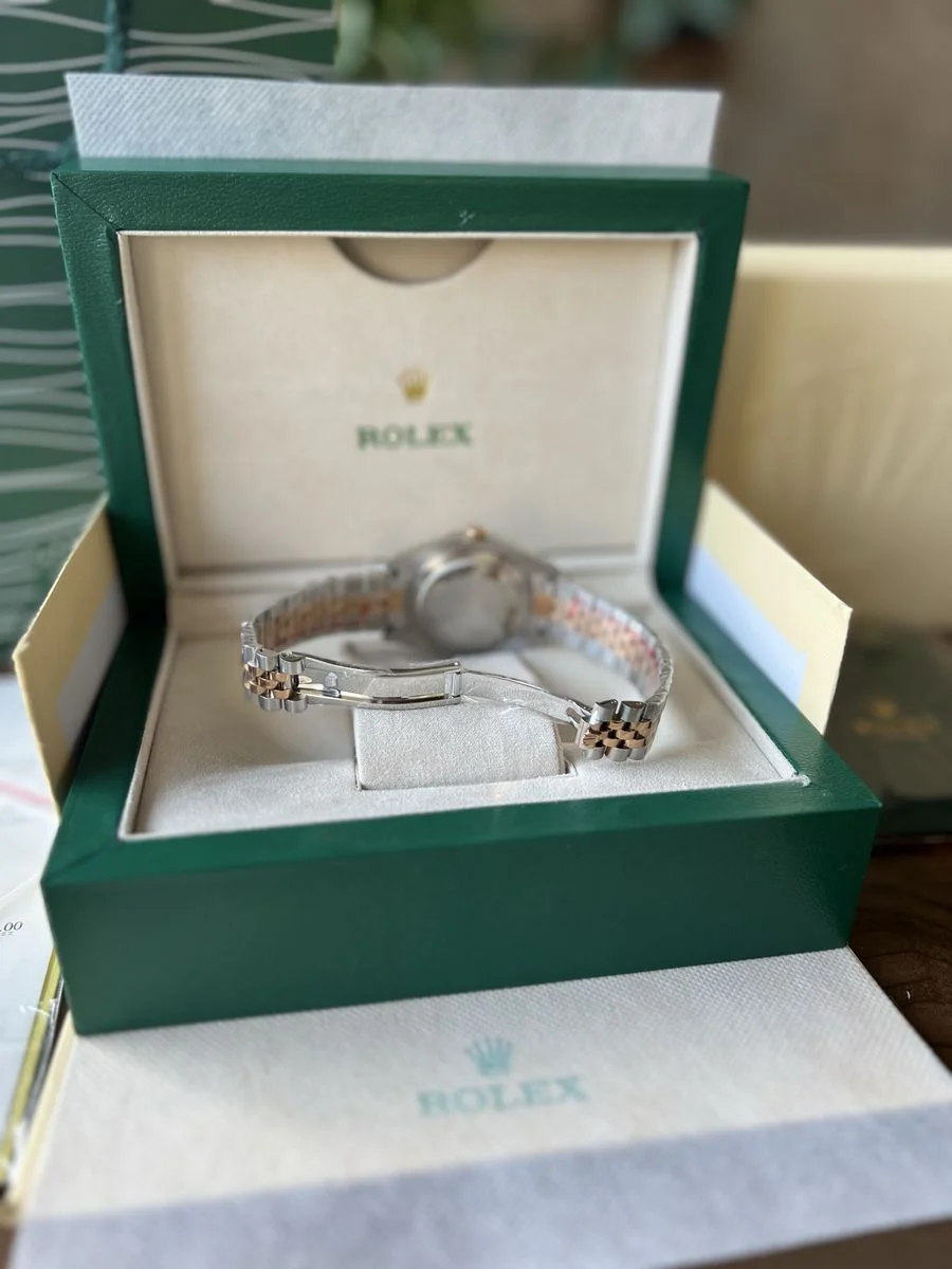 Rolex Datejust White Motif Rose Gold 41 mm — снимка 5