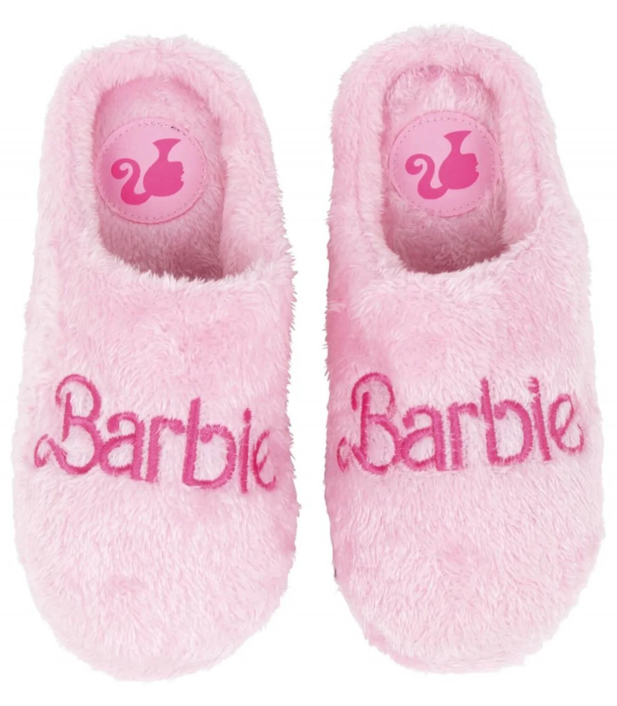 Плюшени домашни пантофи с бродерия barbie 36-41 - 69
