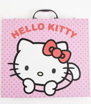 Рисувателен комплект в куфар с метална дръжка hello kitty