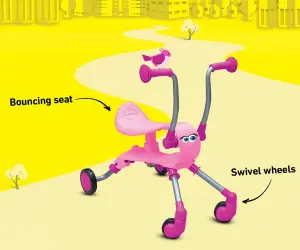 Smartrike - Детска проходилка Springo, розова