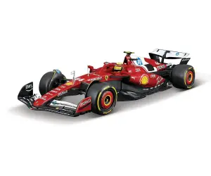 Bburago Ferrari - модел на кола 1:18 - Ferrari F1 SF-25 (#44) с каска
