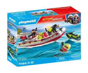 Playmobil - Пожарна лодка с воден скутер
