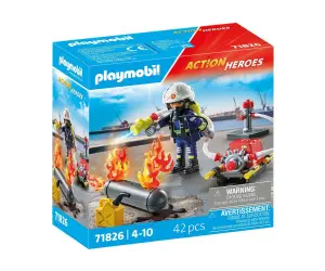 Playmobil - Пожарникар с водна помпа