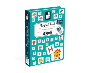 Janod - Магнитна книга - Английската азбука