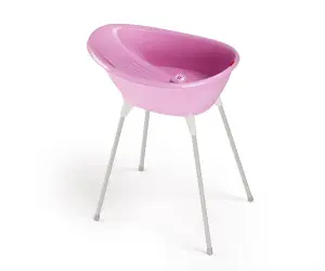 Chipolino Bath-Комплект бебешка вана и стойка Бела, розова