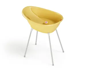 Chipolino Bath-Комплект бебешка вана и стойка Бела, жълта