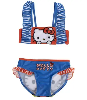 Детски бански 2 части hello kitty 4-10 год. - Изберете размер