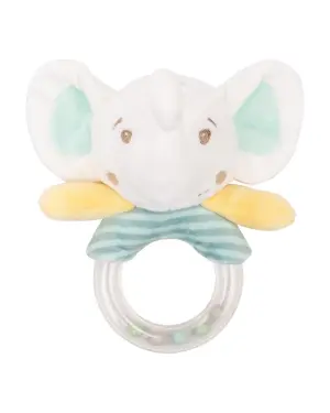 Играчка плюшена дрънкалка Elephant Time